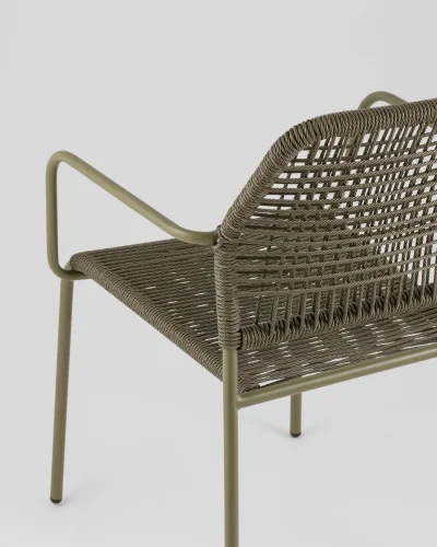 Стул Solaia, зелёный УТ000039921 Stool Group, зелёный/ротанг, ножки/металл/зелёный, размеры - *800**** фото 3