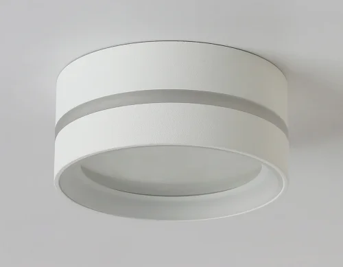 Светильник накладной TN5388 Ambrella light белый 1 лампа, основание белое в стиле современный круглый фото 5