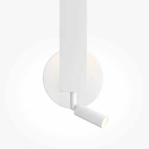 Бра с выключателем LED Combo MOD214WL-L8W3K1 Maytoni белый на 1 лампу, основание белое в стиле современный хай-тек usb отражённый свет для чтения фото 2