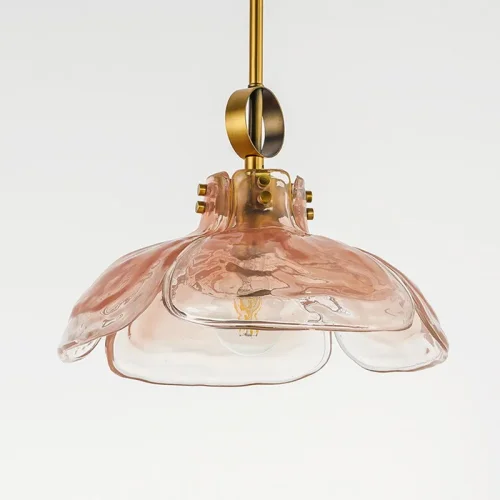 Светильник подвесной FLEUR C Розовый 179612-26 ImperiumLoft розовый 1 лампа, основание золотое в стиле современный лофт 