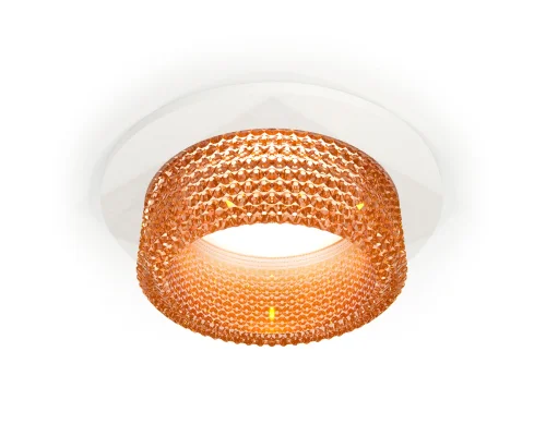 Светильник точечный Techno spot XC6512044 Ambrella light жёлтый 1 лампа, основание белое в стиле хай-тек современный круглый