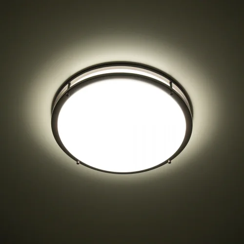 Люстра потолочная LED Бостон CL709505N Citilux белая на 1 лампа, основание венге коричневое в стиле современный  фото 9
