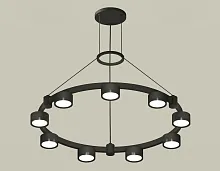 Светильник подвесной XR92051800 Ambrella light чёрный 9 ламп, основание чёрное в стиле хай-тек современный 