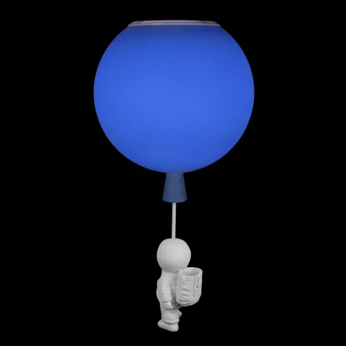 Светильник потолочный Cosmo 10044/250 Blue LOFT IT синий 1 лампа, основание белое в стиле модерн космонавт фото 6