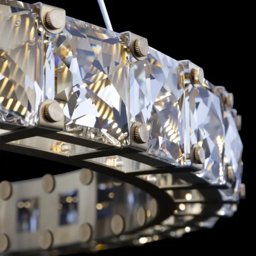 Светильник подвесной LED Tiffany 10204/600 Gold LOFT IT прозрачный 1 лампа, основание золотое в стиле современный кольца фото 5
