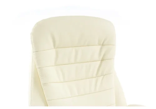 Компьютерное кресло Tomar кремовое 1742 Woodville, кремовый/искусственная кожа, ножки/металл/хром, размеры - *1260***680*680 фото 9