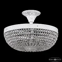 Люстра потолочная AL19051/35OL WMN Bohemia Ivele Crystal без плафона на 4 лампы, основание белое серое в стиле классика r