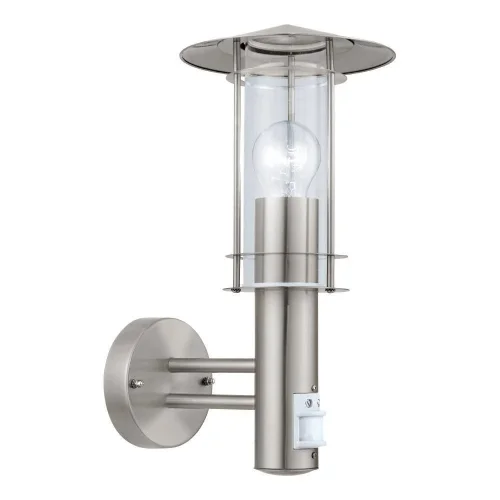 Настенный светильник 30185 LISIO Eglo уличный IP44 серый 1 лампа, плафон прозрачный в стиле современный E27