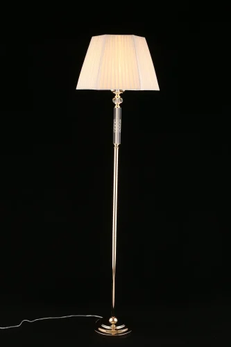 Торшер Silvian APL.719.05.01 Aployt  белый 1 лампа, основание золотое в стиле классический
