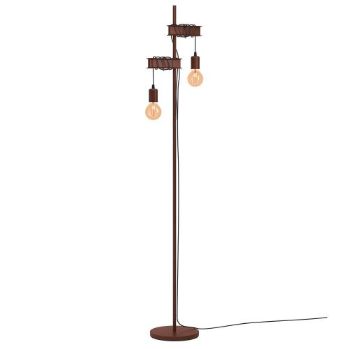 Торшер Townshend 4 43526 Eglo  без плафона 2 лампы, основание коричневое в стиле кантри лофт
