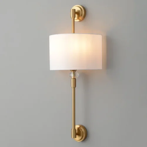 Бра VINTAGE AP2 BRASS Crystal Lux белый на 2 лампы, основание латунь в стиле классический фото 2 Бра VINTAGE AP2 BRASS Crystal Lux белый на 2 лампы, основание латунь в стиле классический фото 2