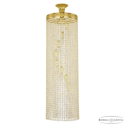 Люстра каскадная хрустальная 83401/30IV-100 G Bohemia Ivele Crystal прозрачная на 8 ламп, основание золотое в стиле современный классический r