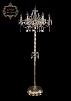 Торшер 13.12.6.195.P.h-160.Gd.Sp Bohemia Art Classic  прозрачный 6 ламп, основание золотое в стиле классический
