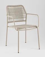 Стул Solaia, белый УТ000039920 Stool Group, белый/ротанг, ножки/металл/белый, размеры - *800****