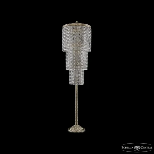 Торшер 83331T6/40IV-152 G Bohemia Ivele Crystal r прозрачный 14 ламп, основание золотое в стиле современный классический
