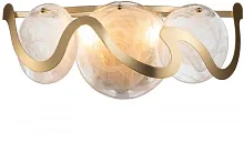 Бра Caribbean V7073-2W Moderli прозрачный 2 лампы, основание латунь в стиле арт-деко 