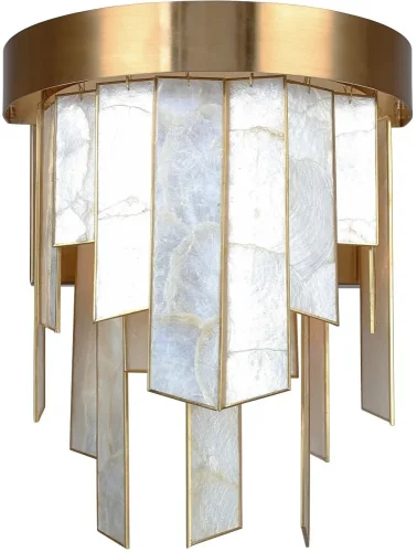 Бра Shally 4199-2W Favourite бежевый белый на 2 лампы, основание латунь в стиле классический 