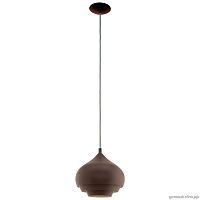 Светильник подвесной Camborne 96884 Eglo коричневый 1 лампа, основание коричневое в стиле современный 