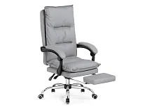 Компьютерное кресло Fantom light gray 15573 Woodville, серый/экокожа, ножки/металл/хром, размеры - *1240***610*