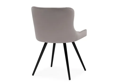 Кресло Хабри крутящееся серый / черный глянец 566494 Woodville, серый/велюр, ножки/металл/чёрный, размеры - ****500*560 фото 6