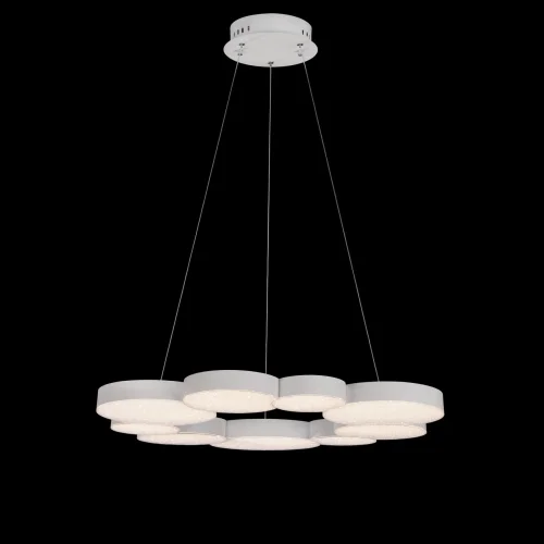 Люстра подвесная с пультом LED LUNAS 5760 Mantra белая на 1 лампа, основание белое в стиле современный с пультом фото 3