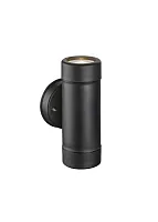 Настенный светильник COTOPA 32005-2 Globo уличный IP44 чёрный 2 лампы, плафон чёрный в стиле модерн GU10