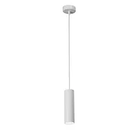 Светильник подвесной V4639-0/1S Vitaluce белый 1 лампа, основание белое в стиле арт-деко трубочки