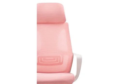 Компьютерное кресло Golem pink / white 15334 Woodville, розовый/сетка ткань, ножки/металл/белый, размеры - *550***680*630 фото 7