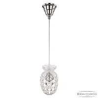 Светильник подвесной 14771P/11 Ni Bohemia Ivele Crystal прозрачный 1 лампа, основание никель в стиле классика r