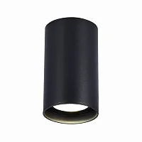 Светильник накладной LED ST157.432.20 ST-Luce чёрный 1 лампа, основание чёрное в стиле хай-тек современный круглый
