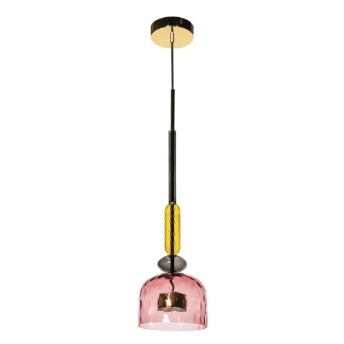 Светильник подвесной LED Candy 2008-D LOFT IT розовый 1 лампа, основание золотое в стиле современный арт-деко 
