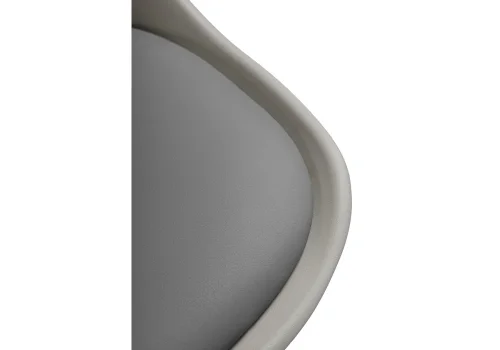Компьютерное кресло Kolin light gray 11835 Woodville, серый/искусственная кожа, ножки/металл/хром, размеры - *890***490*560 фото 6