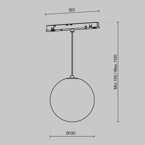 Трековый светильник LED Magnetic track system Exility TR039-4-5W3K-WW-DS-W Maytoni белый для шинопроводов серии Magnetic track system Exility фото 3