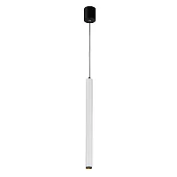 Светильник подвесной LED Palla 737016 Lightstar белый 1 лампа, основание чёрное в стиле современный трубочки