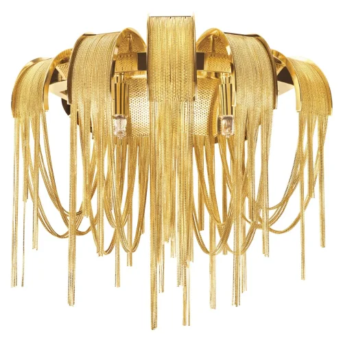 Бра Volver 10404W/C GD LOFT IT золотой на 2 лампы, основание золотое в стиле арт-деко цепочки