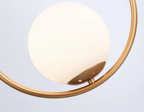 Светильник подвесной TR2594 Ambrella light белый 1 лампа, основание золотое в стиле современный  фото 7