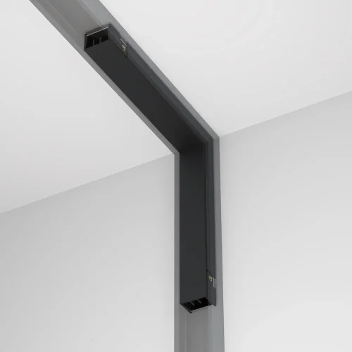 Коннектор питания угловой внутренний Magnetic track system Basity TRA172ICPC-1B Maytoni чёрный в стиле для светильников серии Magnetic track system Basity basity магнитная фото 4