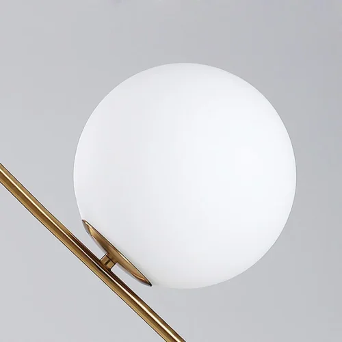 Настольная лампа STEM TAB D22,5 141031-26 ImperiumLoft белая 1 лампа, основание латунь металл в стиле скандинавский  фото 16