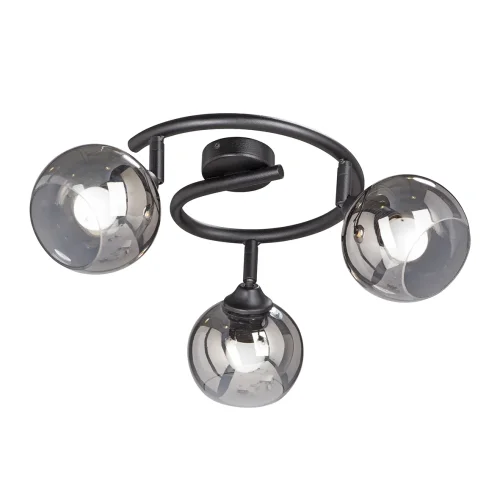 Спот с 3 лампами V4314-1/3PL Vitaluce серый чёрный E27 в стиле хай-тек 