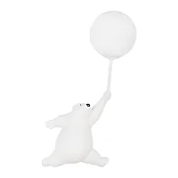 Бра Teddy 10030W/B LOFT IT белый 1 лампа, основание белое в стиле современный шар