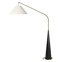 Торшер Бобби / Bobbie 10570F Black LOFT IT белый на 1 лампу, основание бронзовое чёрное в стиле кантри винтаж Торшер Бобби / Bobbie 10570F Black LOFT IT белый на 1 лампу, основание бронзовое чёрное в стиле кантри винтаж