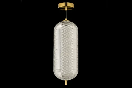 Светильник подвесной LED Candels L 1.P10 G Arti Lampadari прозрачный 1 лампа, основание золотое в стиле современный  фото 4