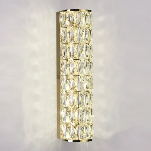 Бра LED Panta 4926/8WL Odeon Light прозрачный на 1 лампа, основание золотое в стиле современный  фото 3