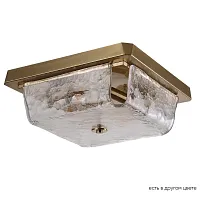 Светильник потолочный DAMIAN PL4 GOLD Crystal Lux прозрачный 4 лампы, основание золотое в стиле современный 
