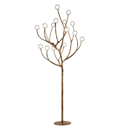 Торшер Tree branch Floor lamp 191936-26 ImperiumLoft  белый 24 лампы, основание коричневое в стиле современный
