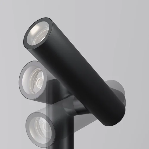 Парковый светильник LED Torq O494FL-L30B3K Maytoni уличный IP65 чёрный на 3 лампы, плафон чёрный в стиле современный хай-тек LED фото 6