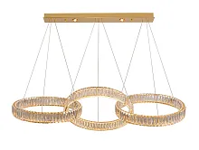 Светильник подвесной LED 8243/S gold NEW Newport прозрачный 1 лампа, основание золотое в стиле американский модерн классика 