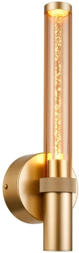 Бра LED Gordon 4718-1W Favourite янтарный на 1 лампу, основание золотое в стиле современный 