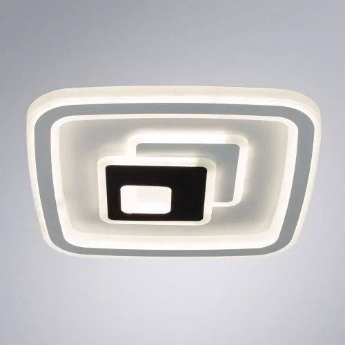 Светильник потолочный LED с пультом Forma A1437PL-72WH Arte Lamp белый 1 лампа, основание белое в стиле современный с пультом квадраты фото 2