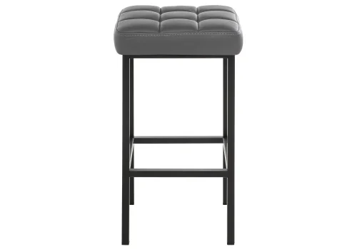 Барный стул Лофт кожзам темно-серый / черный матовый 385633 Woodville, серый/искусственная кожа, ножки/металл/чёрный, размеры - ****350*350 фото 6